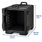 Contenedor CAMBRO Pequeño Isotérmico Para Transportar Alimentos Capacidad 3 Bandejas total 36 Qt (34 litros) - thumbnail 2
