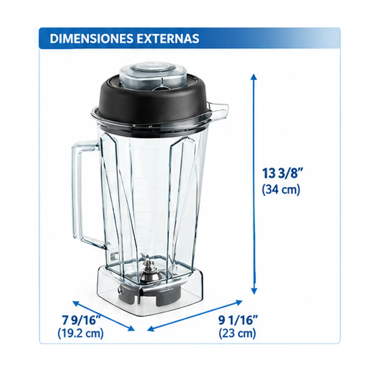Repuesto Licuadora Vitamix – Jarra de Tritan™ 64 oz con tapa y cuchilla 2