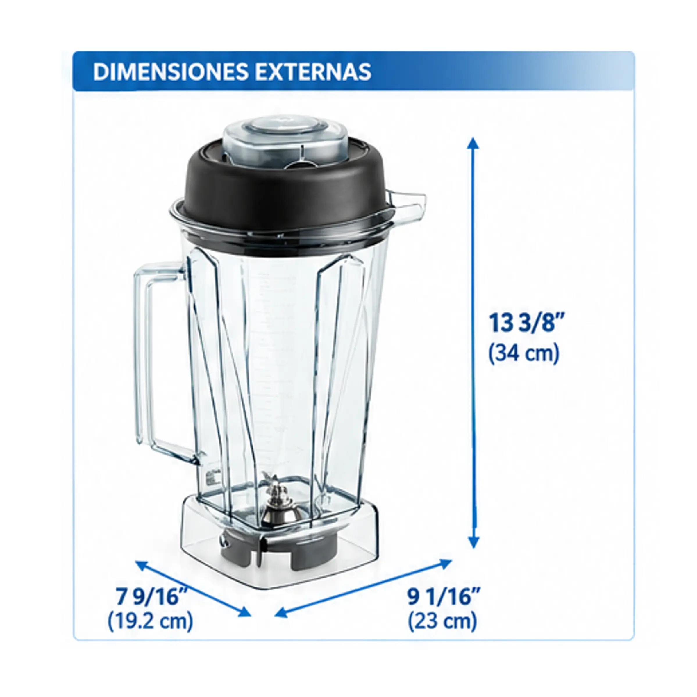 Repuesto Licuadora Vitamix – Jarra de Tritan™ 64 oz con tapa y cuchilla 2