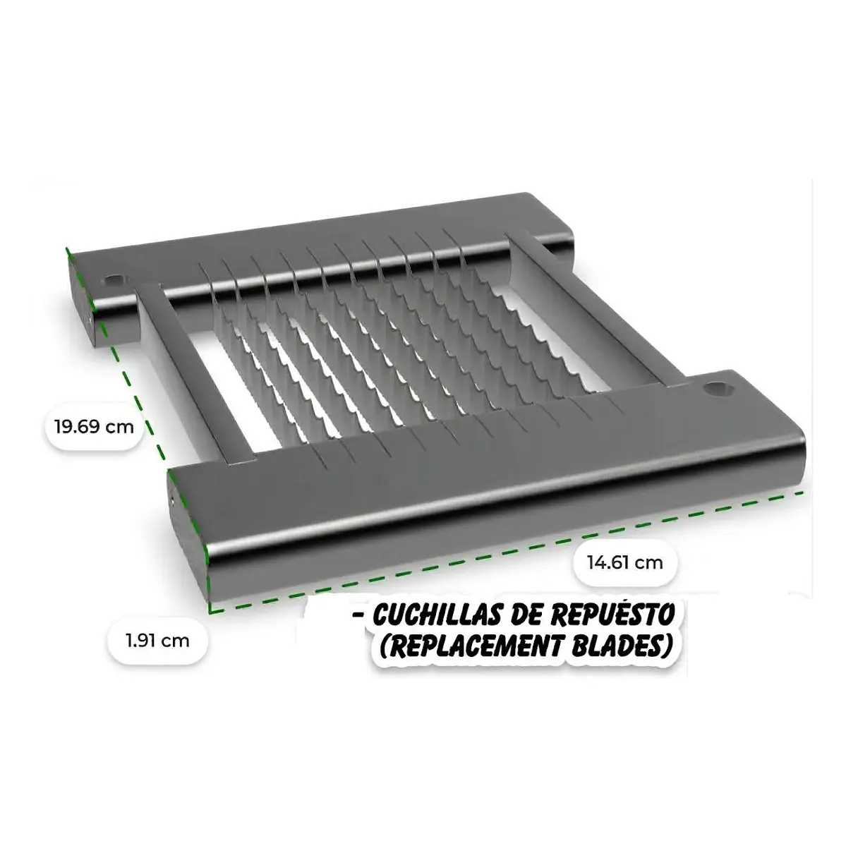 Repuesto – Cuchilla 3/16” para Cortador/Tajador de Cebolla Industrial 1