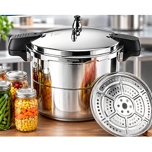 Olla de presión comercial extra grande – 19 Qt (≈18 L)