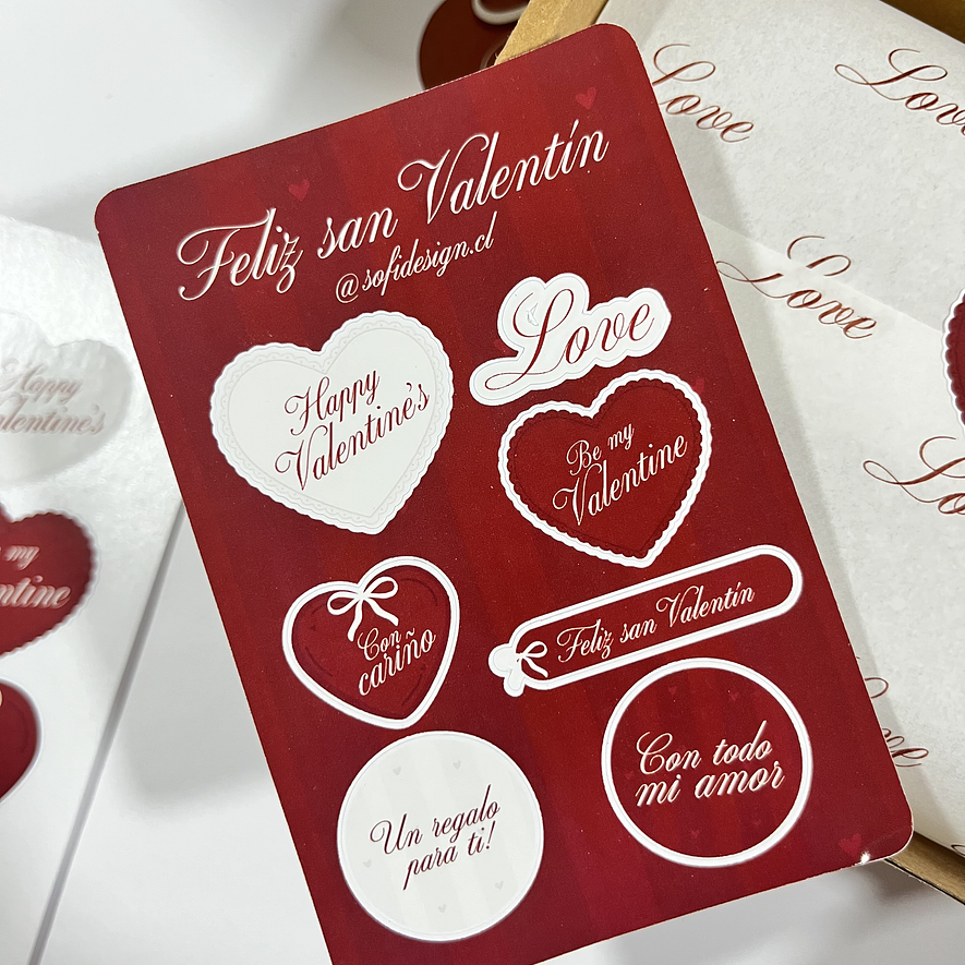 SET DE STICKERS LOVE LETTERS 1