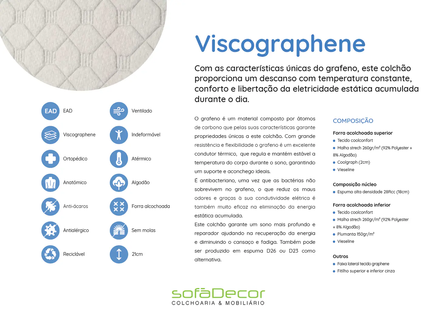 COLCHÃO Let´s Dreaming Viscographene  3