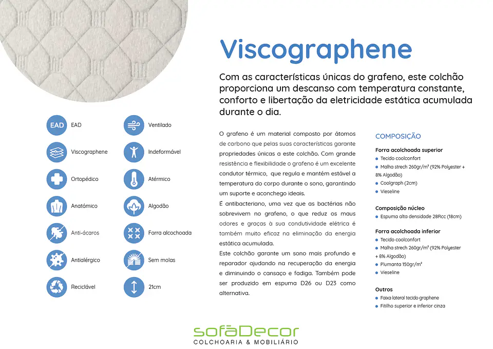 COLCHÃO Let´s Dreaming Viscographene  3