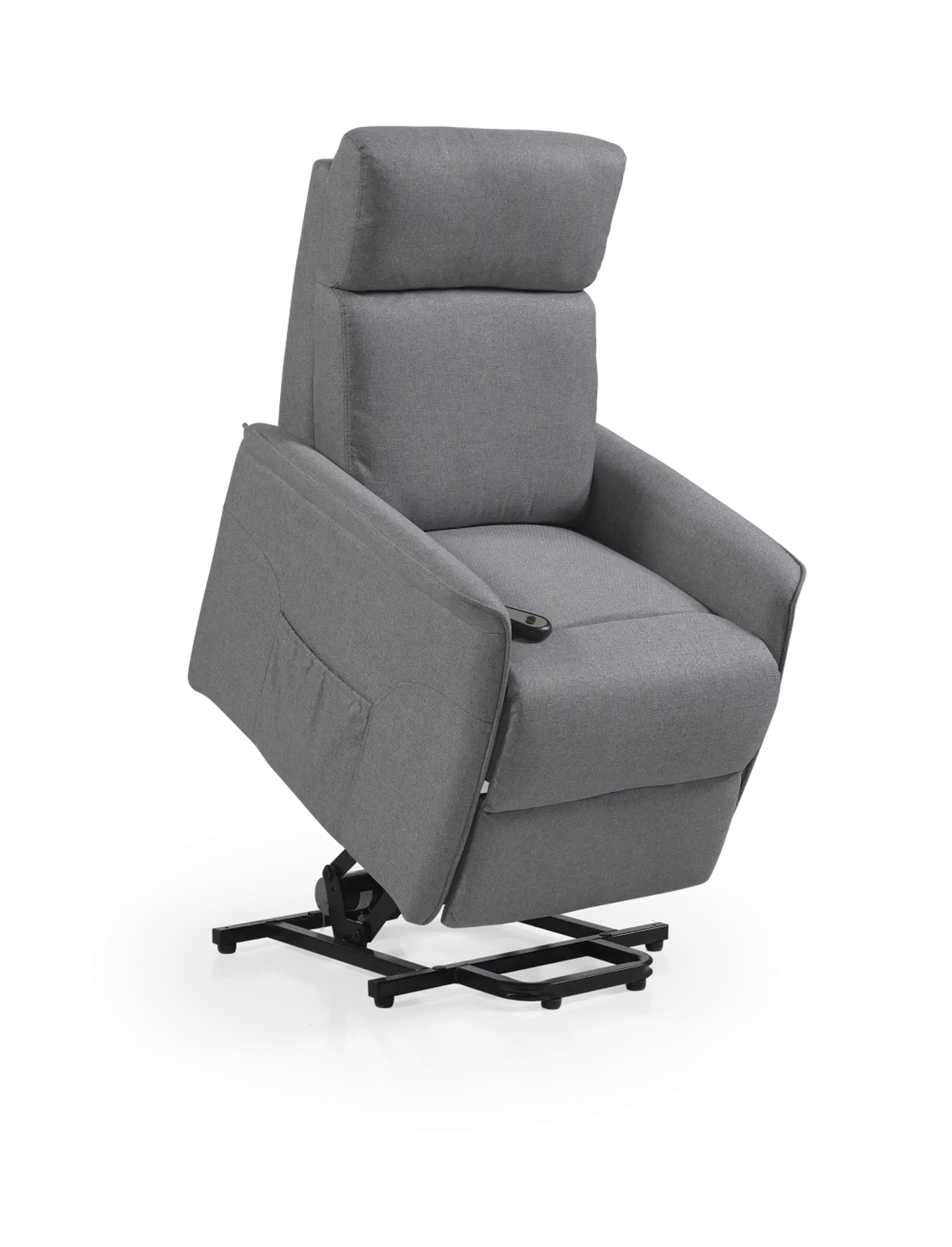 CADEIRÃO RELAX C/ELEVAÇÃO + POUSA PÉS ELÉTRICO C/COMANDO TEC. CINZA 001ZL 60 26 1