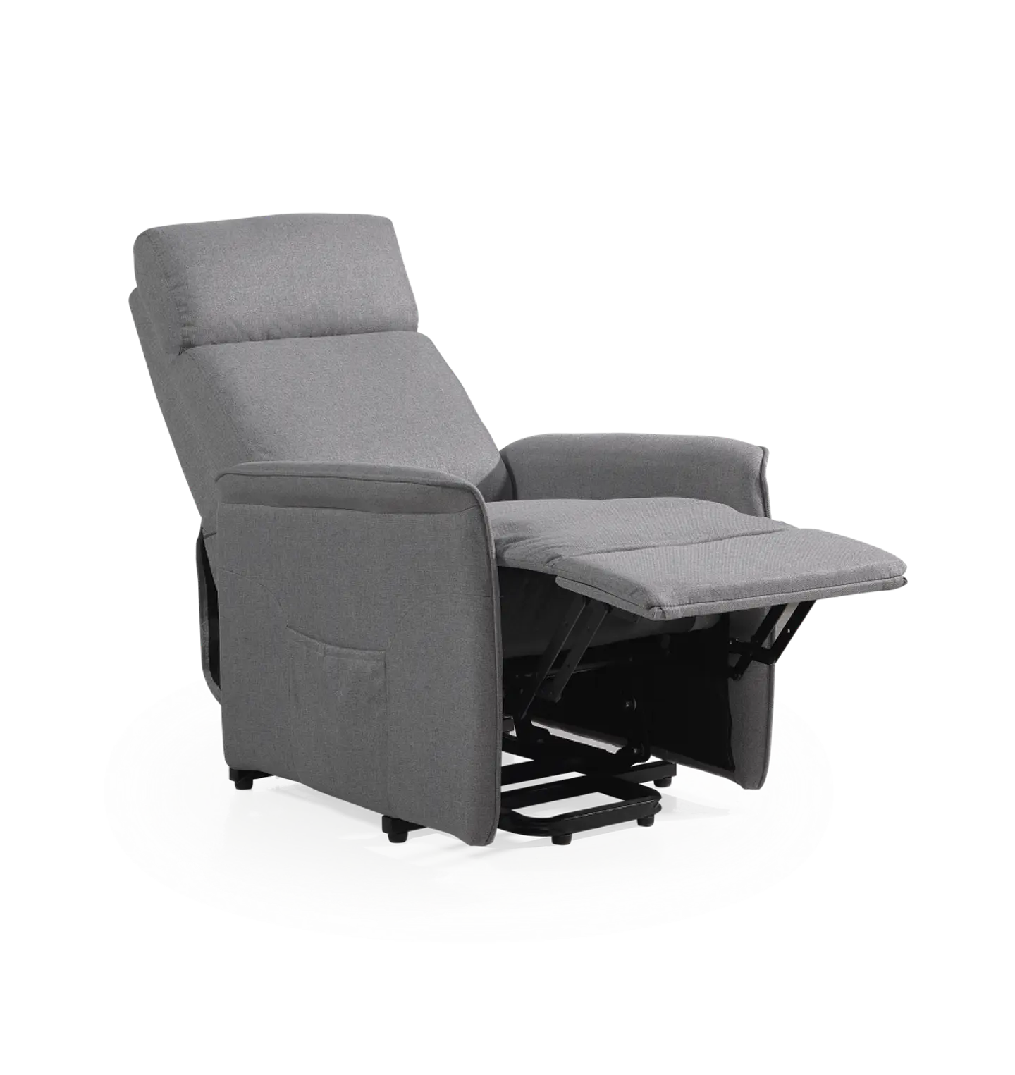 CADEIRÃO RELAX C/ELEVAÇÃO + POUSA PÉS ELÉTRICO C/COMANDO TEC. CINZA 001ZL 60 26 2