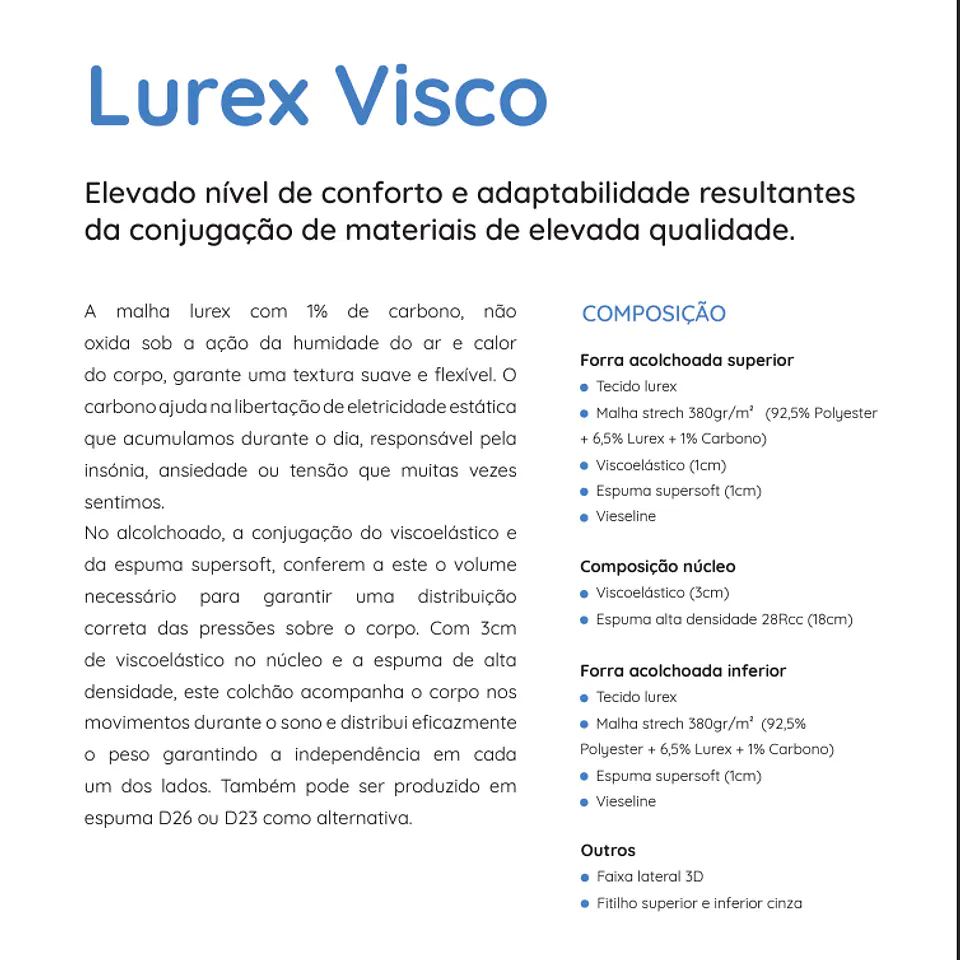 COLCHÃO Let´s Dreaming LUREX VISCO 4