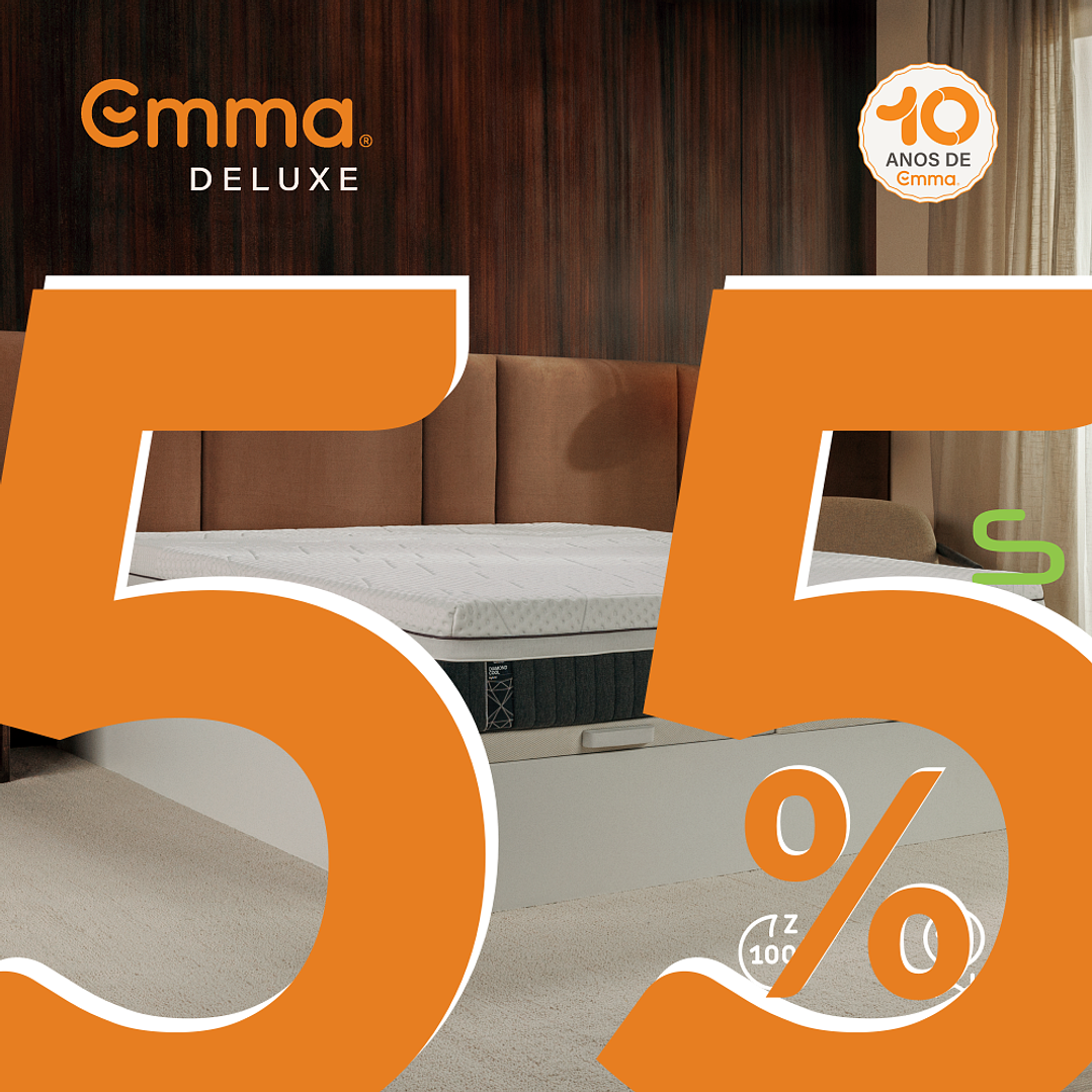 Colchão Emma Deluxe Hybrid Diamond Cool® (Degree) - Envio Gratuito 1