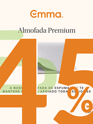 Almofada Emma Premium 70x40 cm (Envio Gratuito)