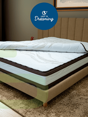 Topper / Sobre-Colchão ViscoElástico 4 cm Let´s Dreaming 