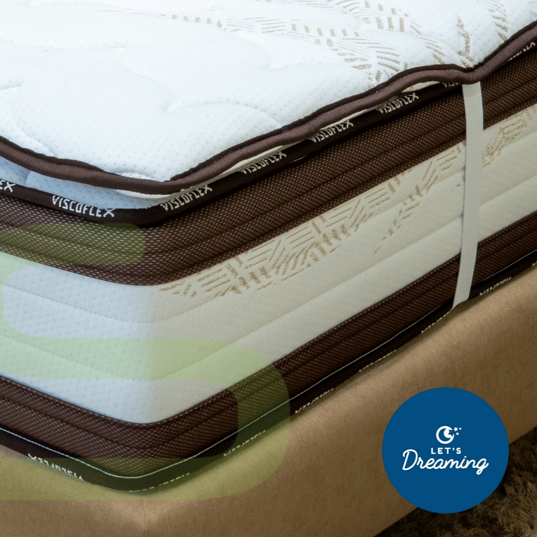 Topper / Sobre-Colchão ViscoElástico 4 cm Let´s Dreaming 