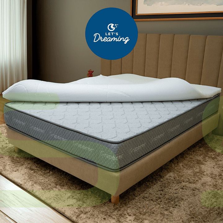 Topper / Sobre-Colchão ViscoElástico 4 cm Let´s Dreaming 