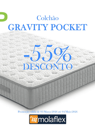 Colchão Molaflex GRAVITY Pocket (ENVIO GRATUITO)