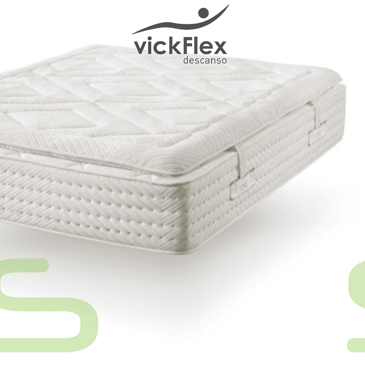 Colchão + Topper Vickflex TOP ELYSIUN Molas Ensacadas 5 Zonas (ENVIO GRATUITO) 3