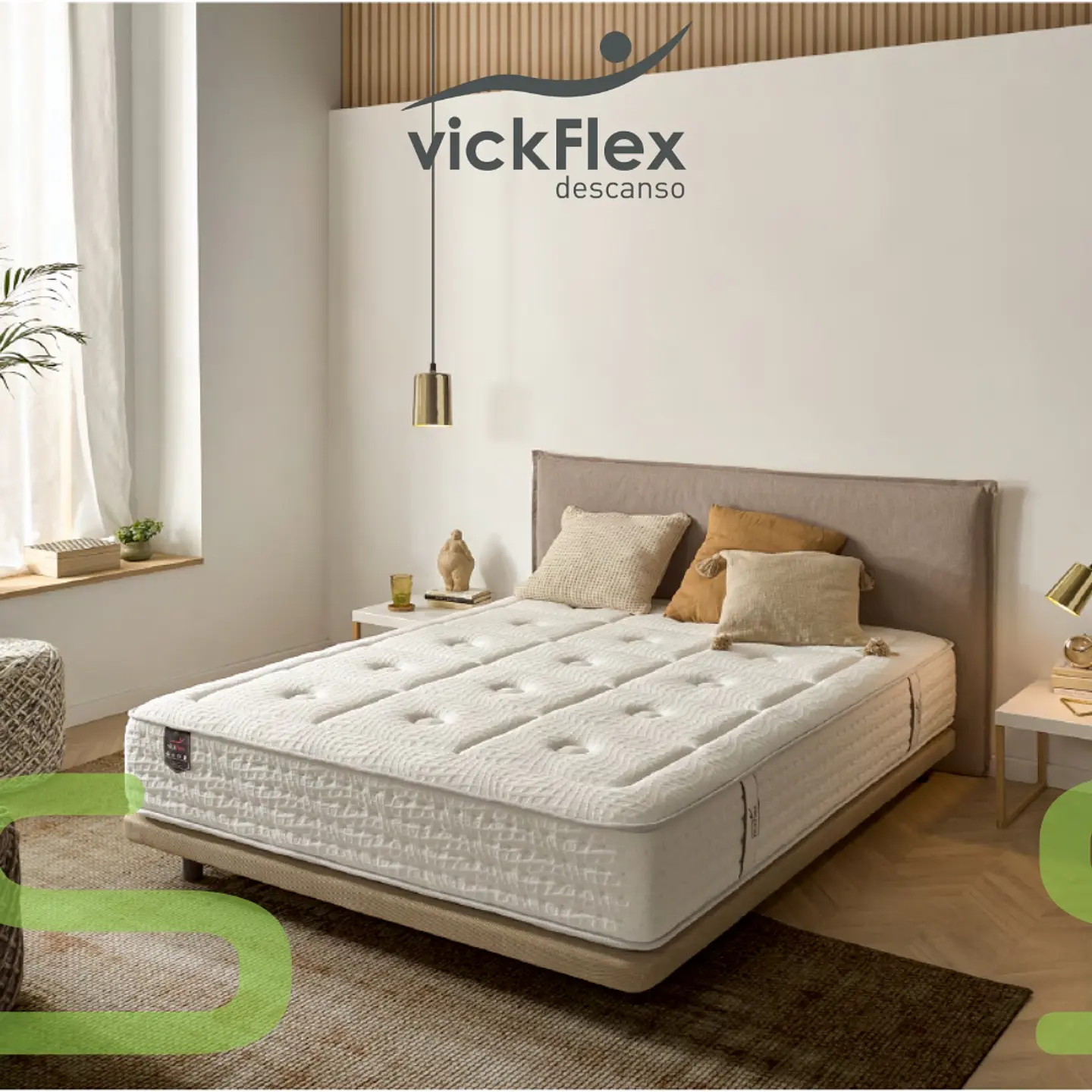 Colchão Vickflex BOGOTÁ Molas Ensacadas 5 Zonas (ENVIO GRATUITO) 1