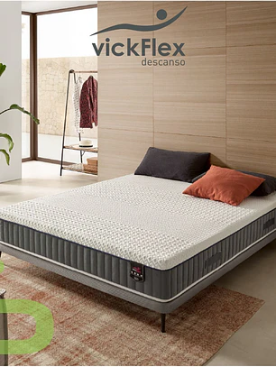 Colchão Vickflex VISCO HIBRID 80 Molas Ensacadas 5 Zonas (ENVIO GRATUITO)