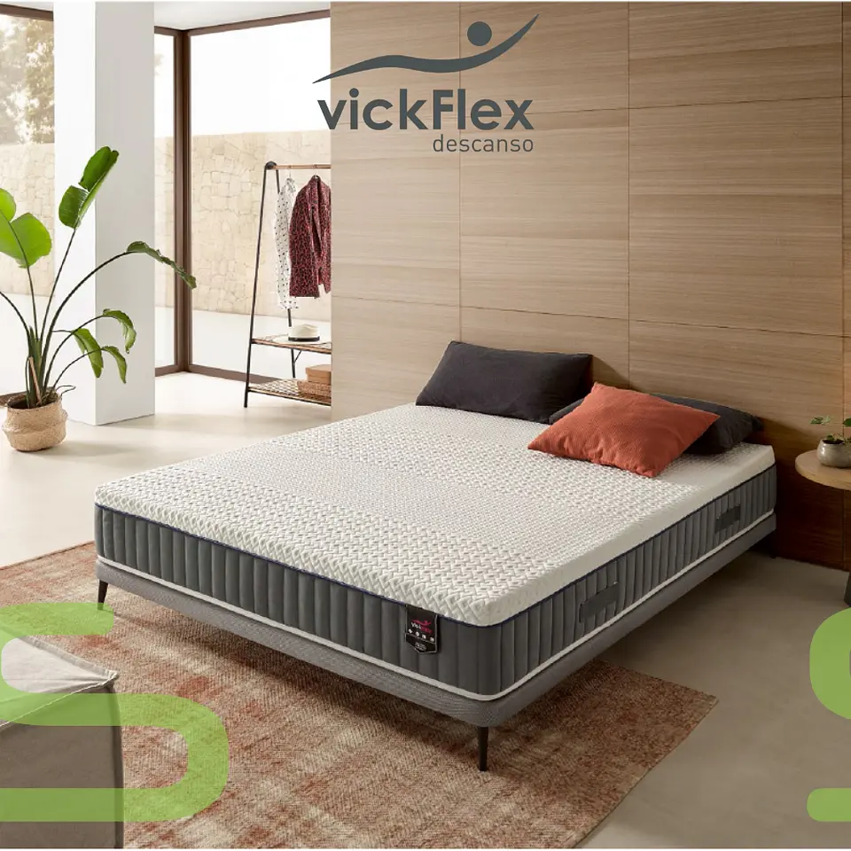 Colchão Vickflex VISCO HIBRID 80 Molas Ensacadas 5 Zonas (ENVIO GRATUITO) 1
