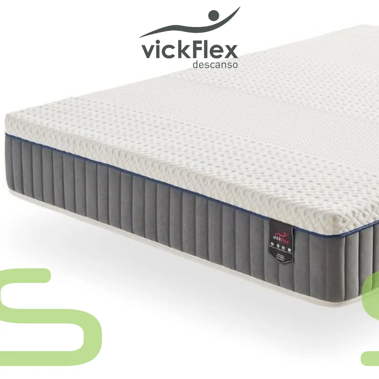 Colchão Vickflex VISCO HIBRID 80 Molas Ensacadas 5 Zonas (ENVIO GRATUITO) 3