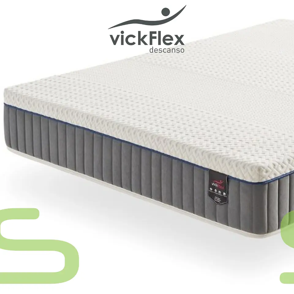 Colchão Vickflex VISCO HIBRID 80 Molas Ensacadas 5 Zonas (ENVIO GRATUITO) 3