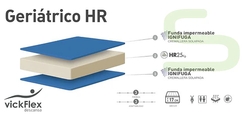 Colchão VF Descanso GERIÁTRICO HR (ENVIO GRATUITO)