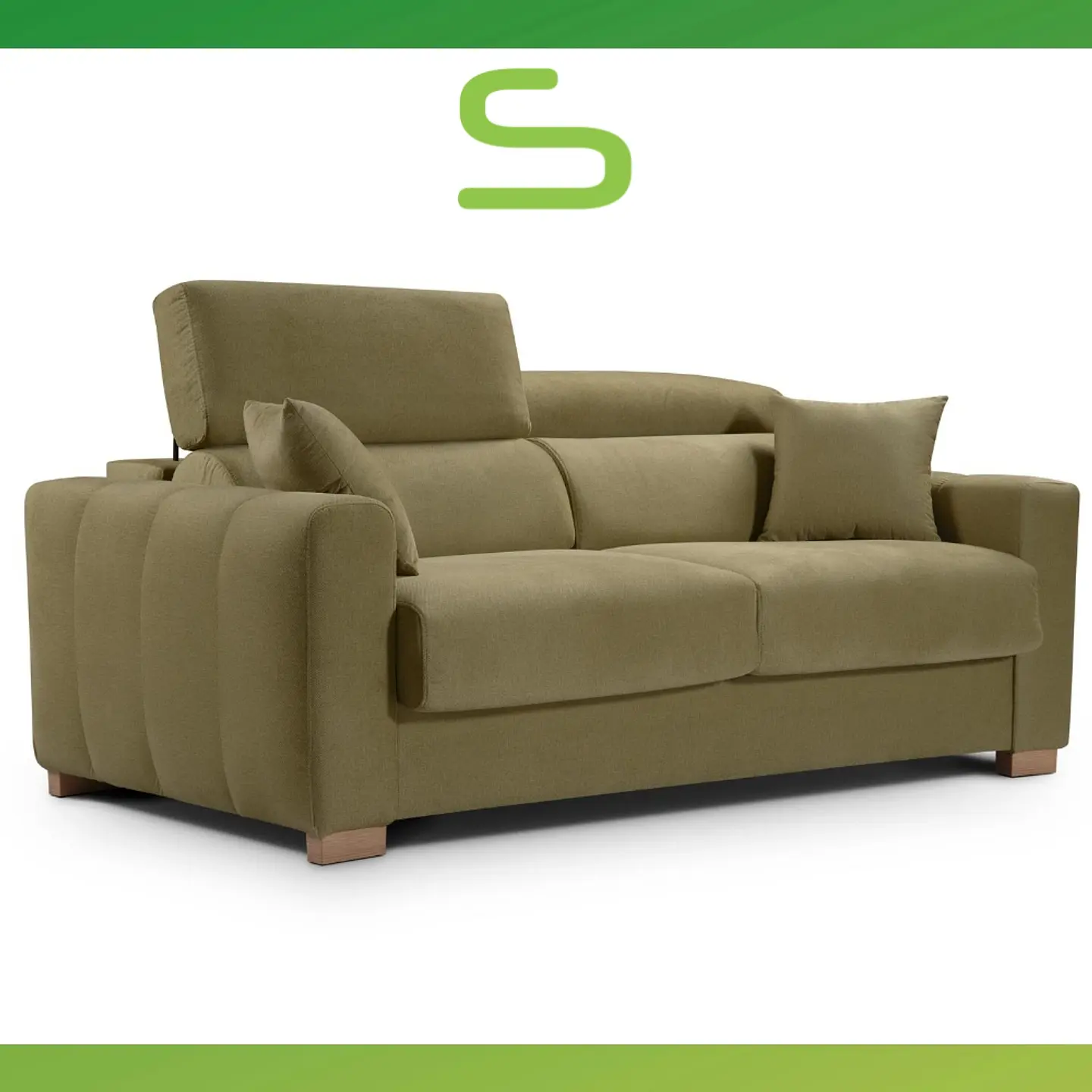 Sofá-Cama Italiana c/certificado Catas Made in Italy mod. 