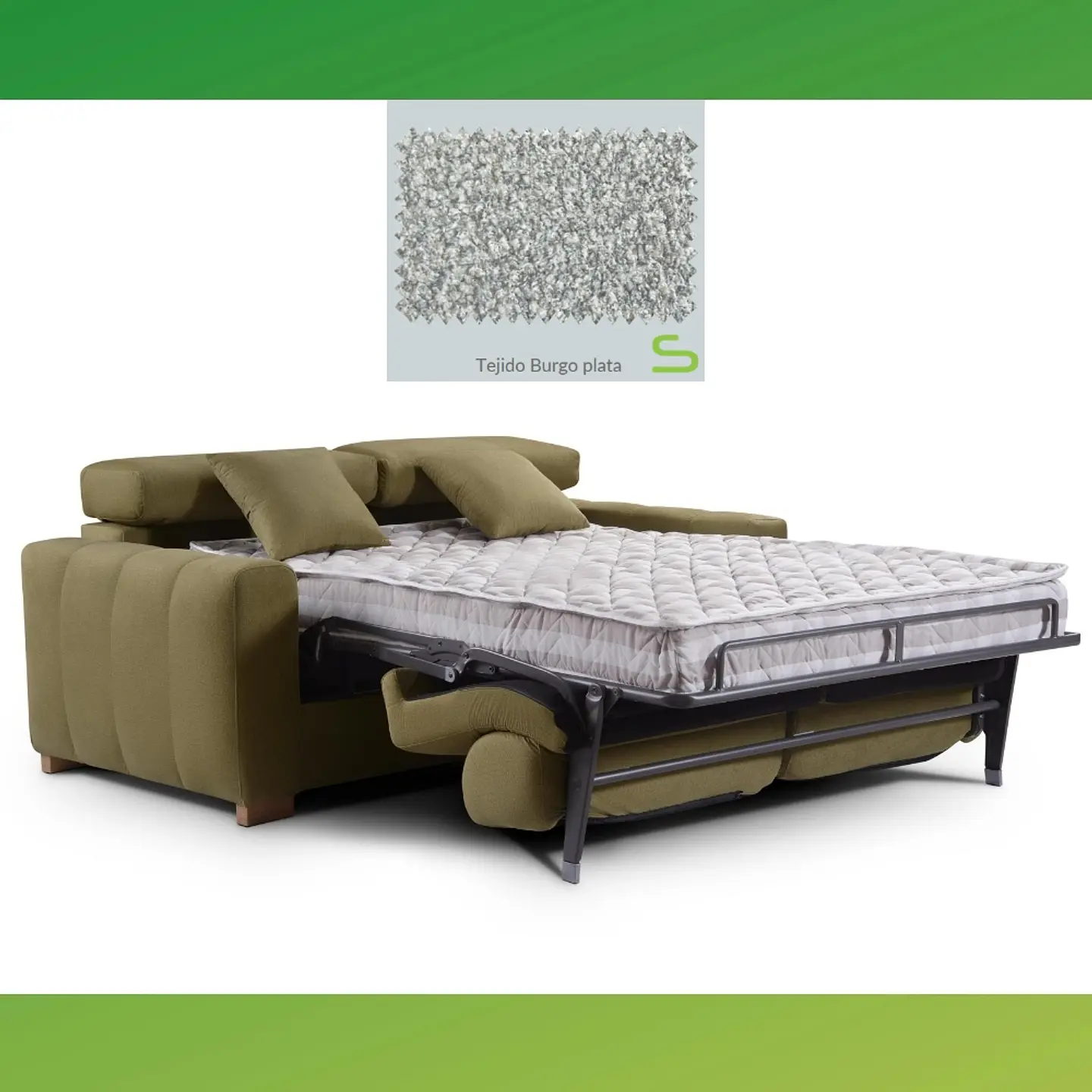 Sofá-Cama Italiana c/certificado Catas Made in Italy mod. 