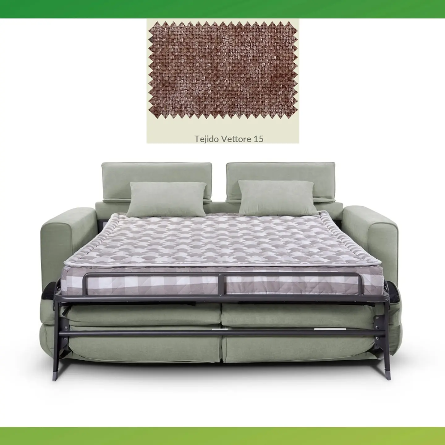 Sofá-Cama Italiana c/certificado Catas Made in Italy mod. 