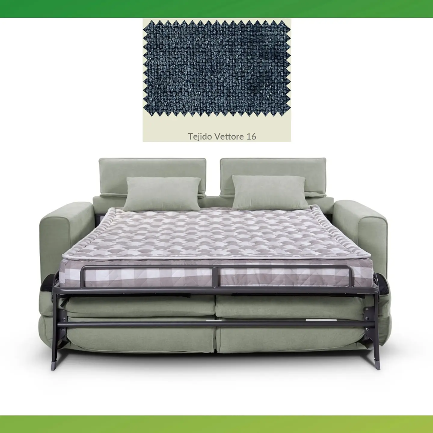Sofá-Cama Italiana c/certificado Catas Made in Italy mod. 