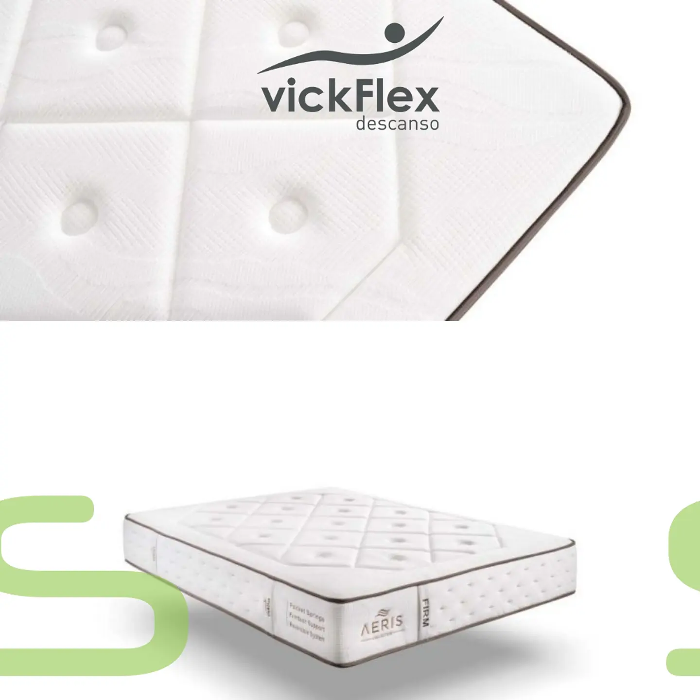 Colchão Vickflex AERIS FIRM Molas Ensacadas (ENVIO GRATUITO) 4