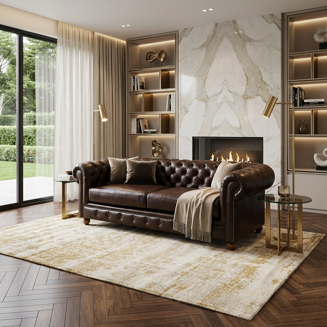 Sofá Chesterfied Cuero 1