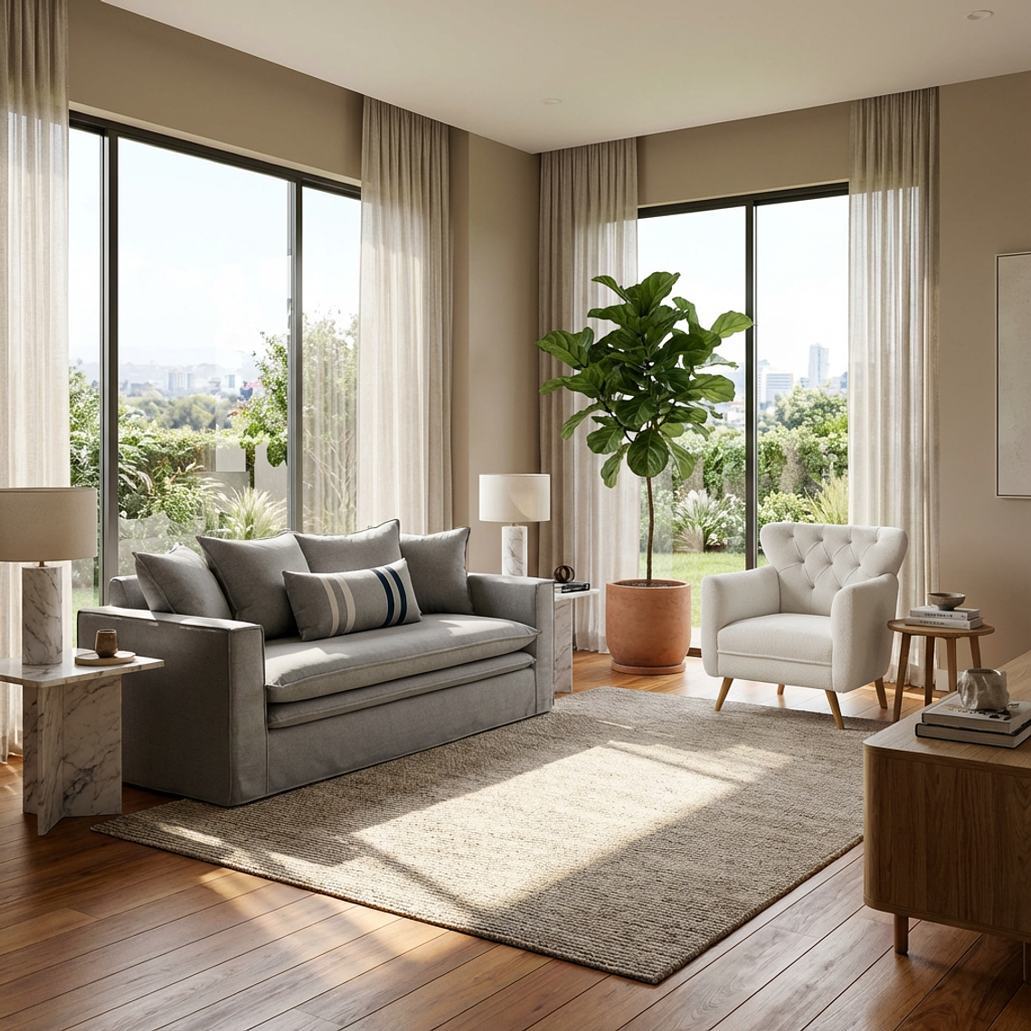 Sofá Venecia Doble Capa Enfundado 1