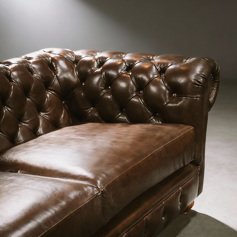 Sofá Chesterfied Cuero 3