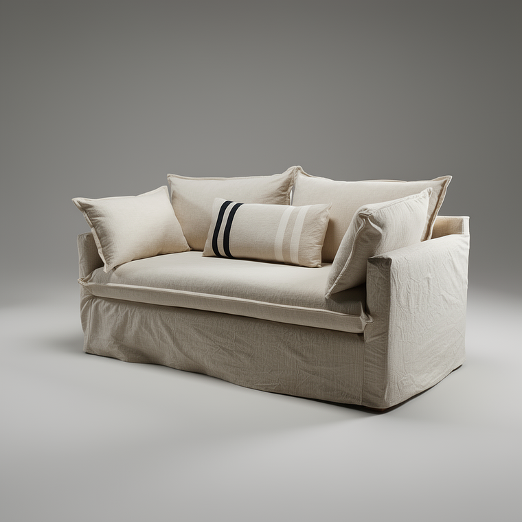 Sofa Cama Venecia  Lino Crudo  2