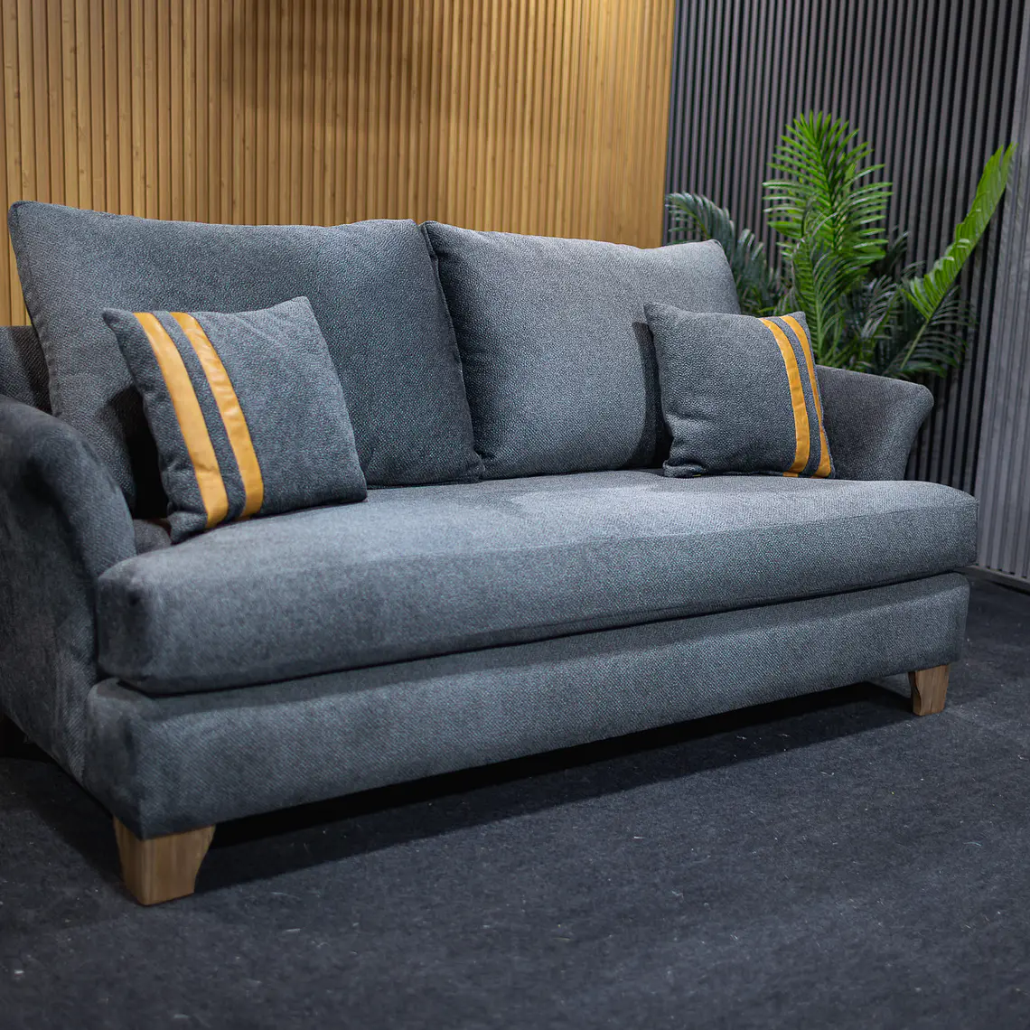 OFERTA  SOFÁ EDIFIKA TAPIZADO BOUCLE GRIS MARENGO 4