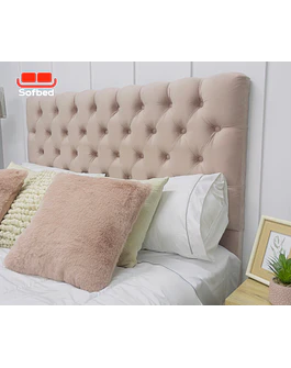 Cama Europea 2 Plazas Respaldo A Piso + Bases  Divididas Felpa