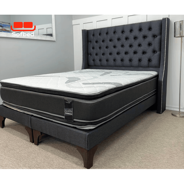 Cama Europea 2 plazas Modelo Roma 