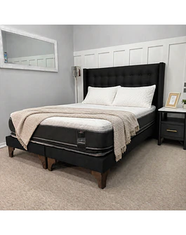 Cama  Europea 2 plazas Modelo Francia  Respaldo con brazos