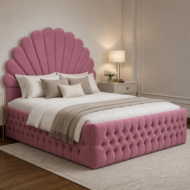 Cama 2 plazas modelo  Adahia  diamantes 