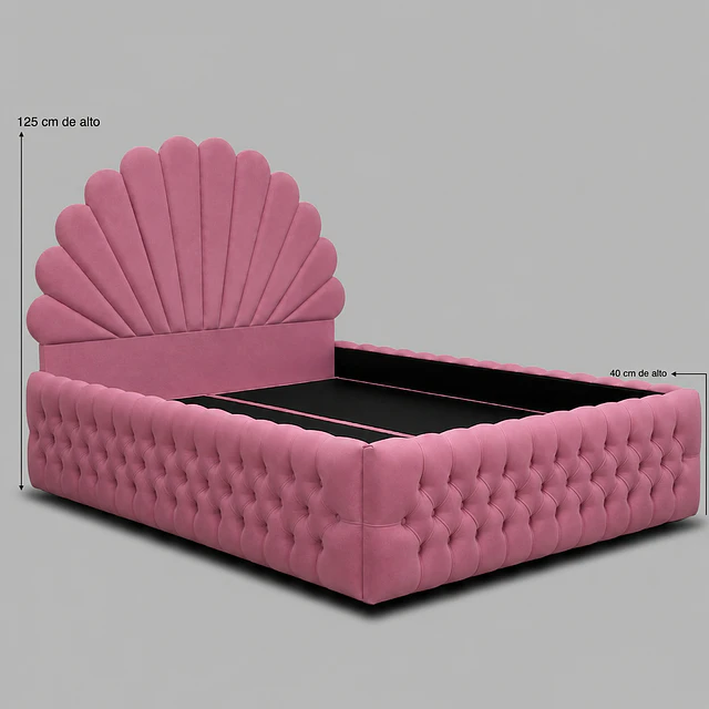 Cama Europa Modelo Adahia Diamante 