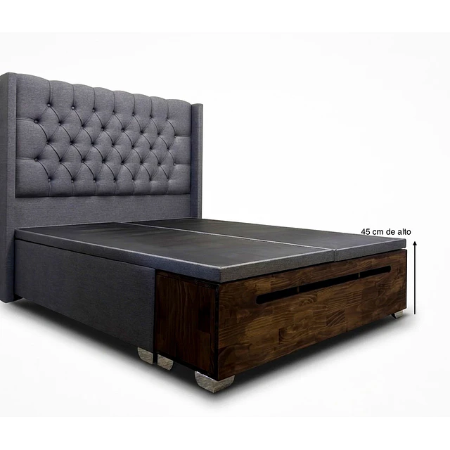 Cama Baul Mas Zapatera Modelo Capitoné