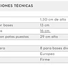 Cama Europea 2 plazas Modelo Francia 