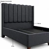 Cama 2 plazas Lineal con soporte de colchón 