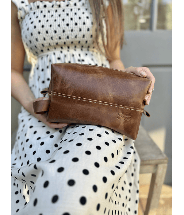 Neceser Amber café oscuro