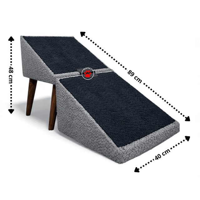 Rampa puff Premium para mascotas 