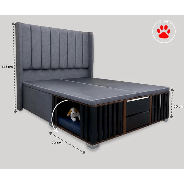 Happy PET Lineal Cama Baúl