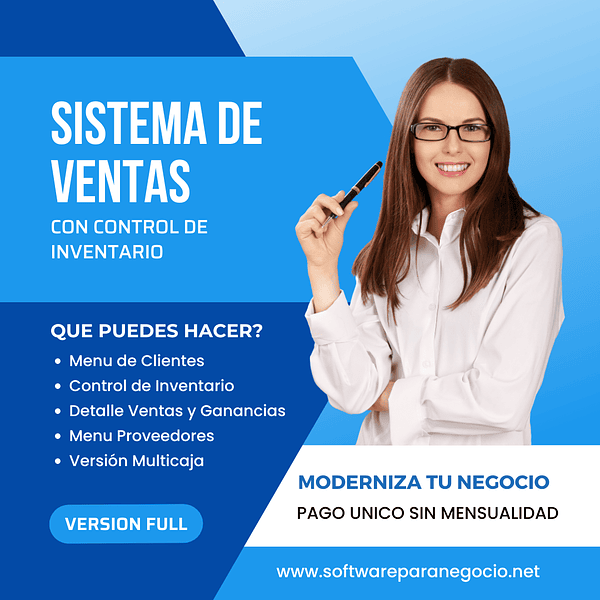 Sistema Punto De Ventas Para Negocio Version Full