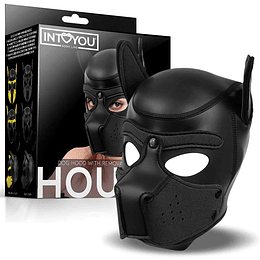 Máscara BDSM Dog Box - Color Negro