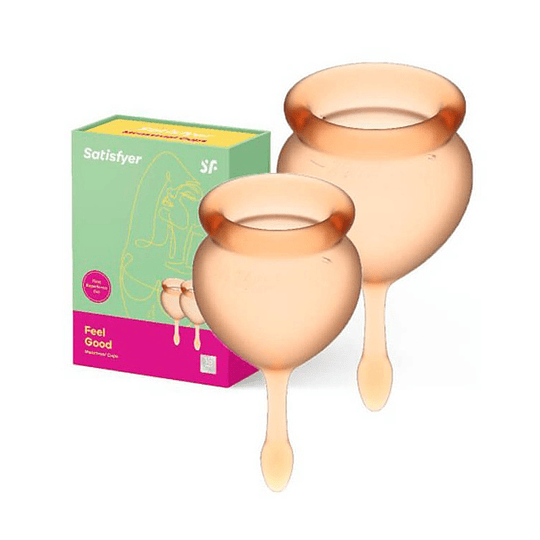 2x1 Copas menstruales Reutilizable (Set 2 copas)  Satisfyer Feel Good