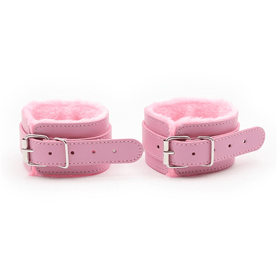 Esposas BDSM de Cuero Fetish Series PINK