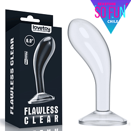 Plug anal Flawless Clear 18cms Próstata Transparente Lovetoy